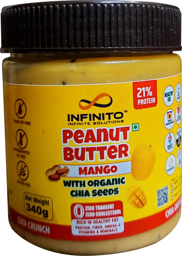 MANGO PEANUT BUTTER (Spread) WITH ORGANIC CHIA SEEDS